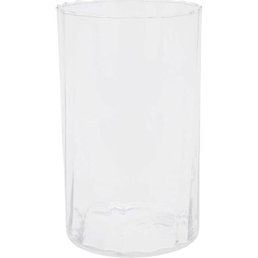 Cylindryczny wazon szklany, Ø 13 x 22 cm