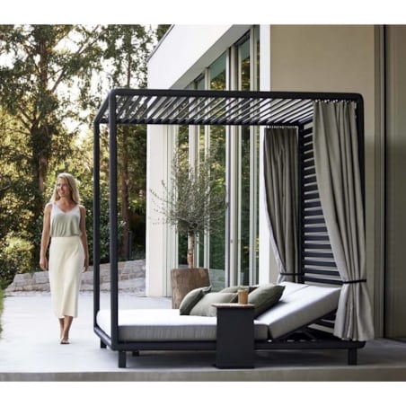 Zasłony na taras ogrodowe balkon beżowe 140x250 taśma tunel