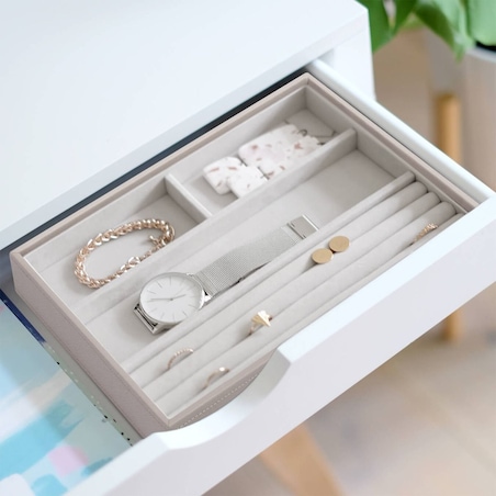 Szkatułka na biżuterię Stackers 4 komorowa classic taupe