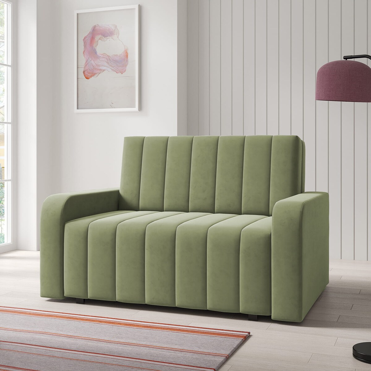 Sofa z pojemnikiem Amerykanka Boston II przeszywana Kronos 46