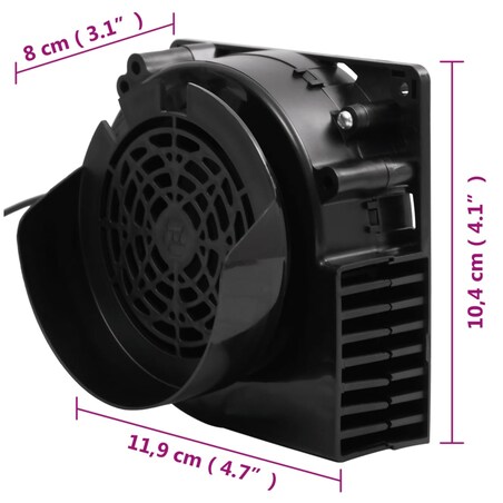 vidaXL Sznur 66 lampek LED z dmuchawą, 660 cm