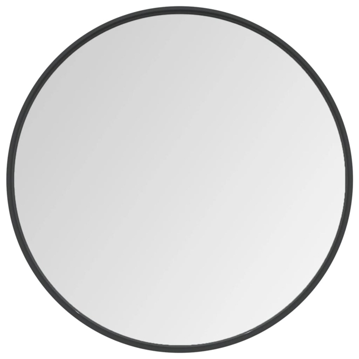 vidaXL Lustro ścienne, czarne, 60 cm