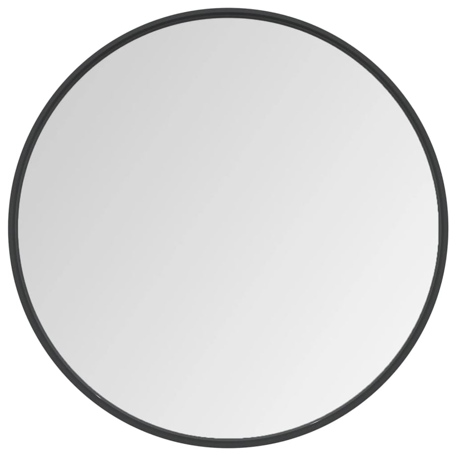 vidaXL Lustro ścienne, czarne, 60 cm