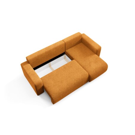 Narożnik EVORA L z pojemnikiem tkanina miękki plusz Kolor: Onega 19