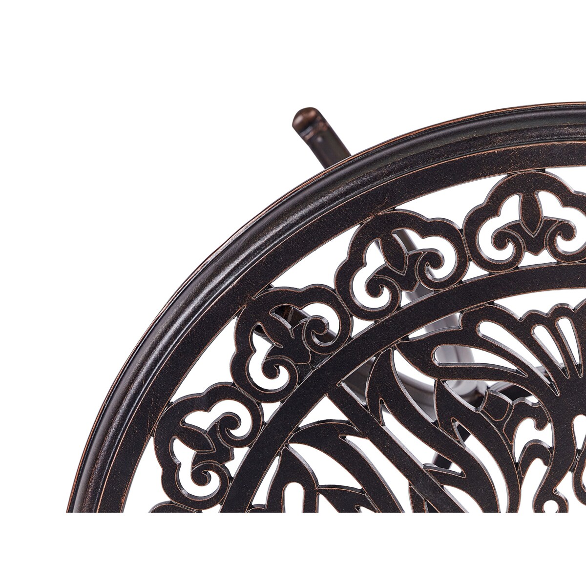 Stolik bistro ANDALO 68 cm 68 cm Metal Brązowy