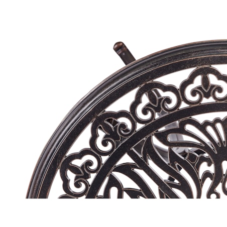 Stolik bistro ANDALO 68 cm 68 cm Metal Brązowy