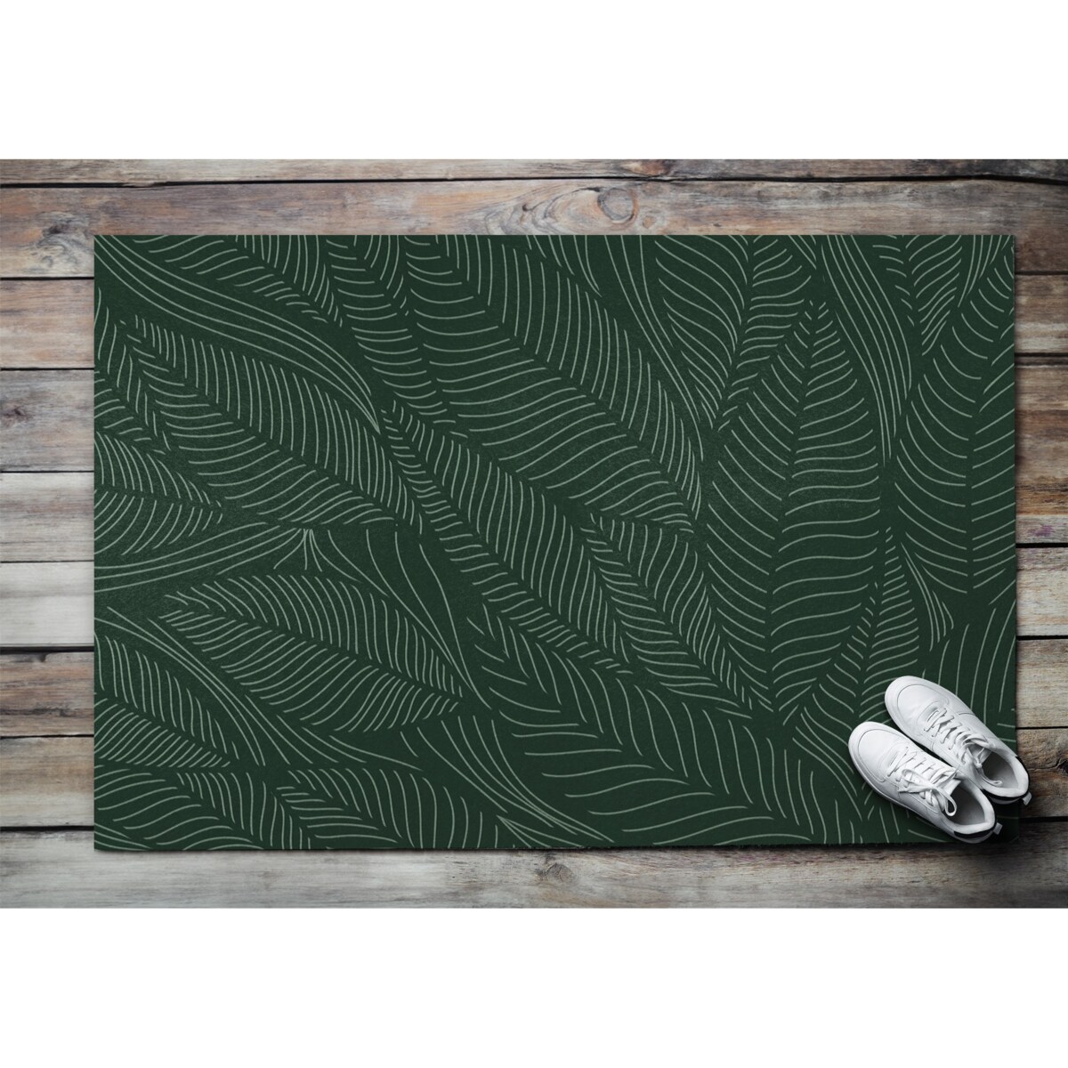 Wycieraczka zewnętrzna XXL Roślinny wzór 150x100cm