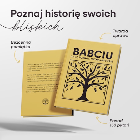 BABCIU chcę poznać Twoją historię - Książka na Pokolenia