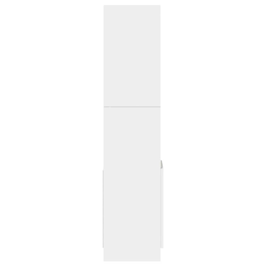 vidaXL Kredens, biały, 92x33x140 cm, materiał drewnopochodny