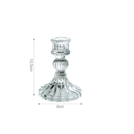 Świecznik dekoracyjny, szklany Glamour 10 cm - SW11