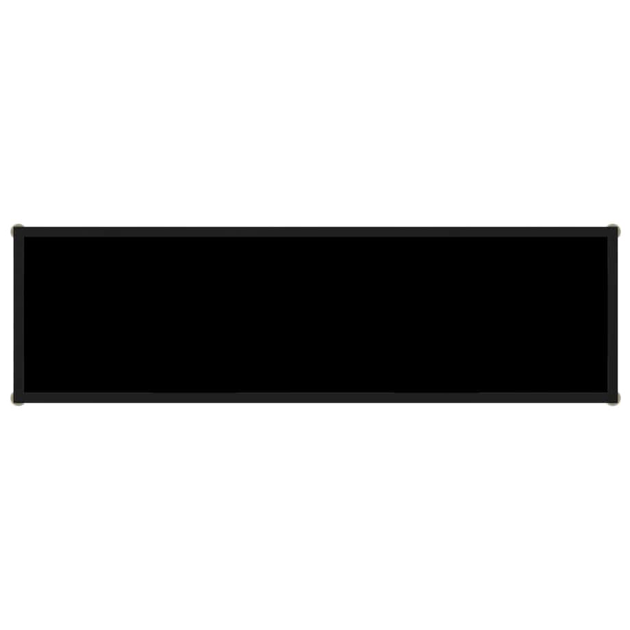 vidaXL Stolik konsolowy, czarny, 120x35x75 cm, szkło hartowane