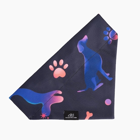 Bandanka "Psychodelia" na obrożę - Rozmiar: XS, Rodzaj: Do obroży