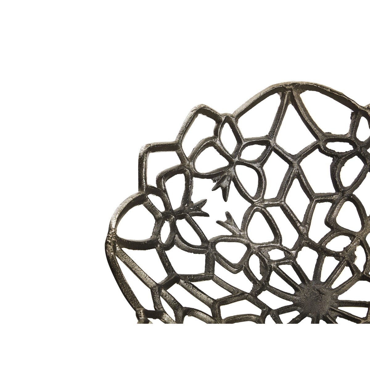 Dekoracyjna misa na owoce srebrna BABYLON