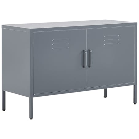 Szafka dwudrzwiowa metalowa szara URIA
