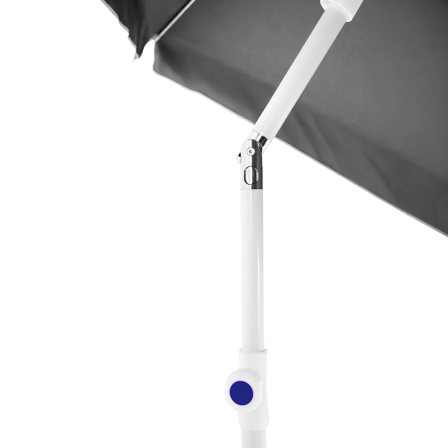 Parasol OGRODOWY plażowy UCHYLNY mocny średnica 200 cm łamany z uchwytem