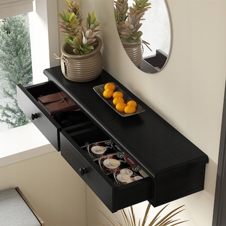 Półka wisząca z szufladami nowoczesna szafka loft salon sypialnia ścienna