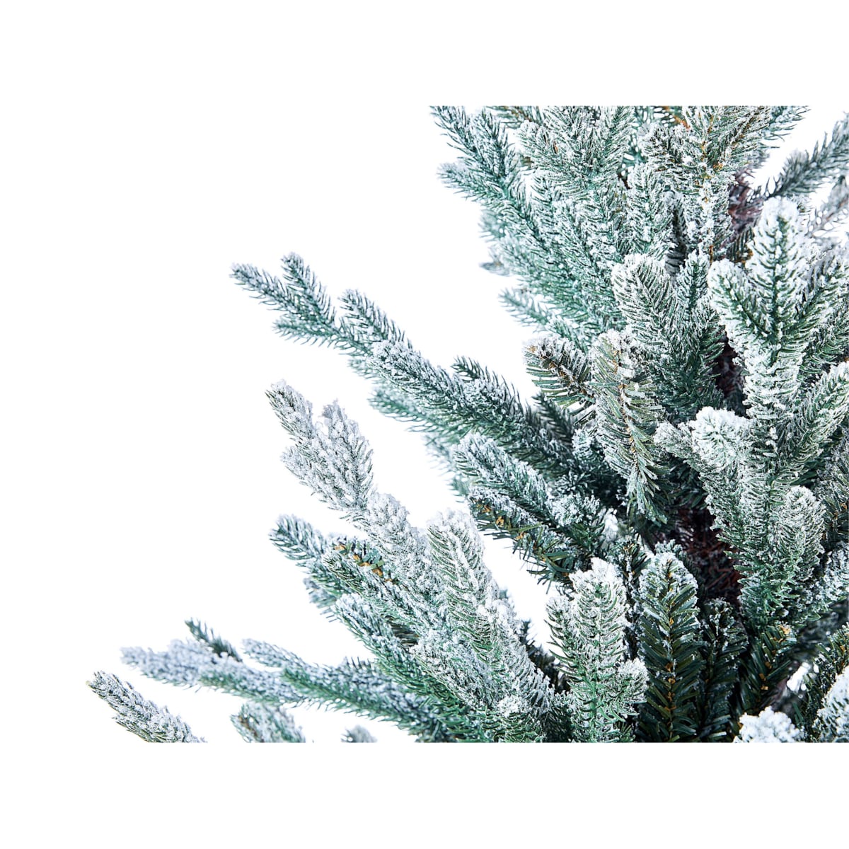 Ośnieżona sztuczna choinka w jutowym worku 90 cm zielona RINGROSE