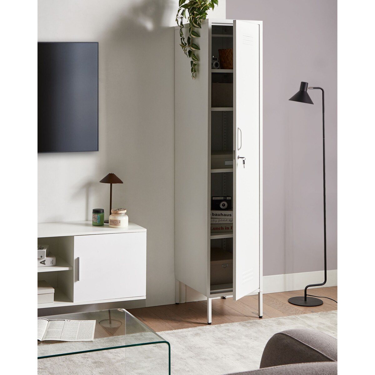 Szafka biurowa FROME Metal Biały