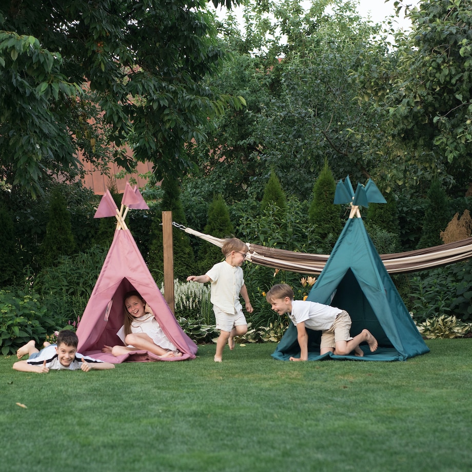 Wodoodporny namiot, tipi do ogrodu Dark Pink