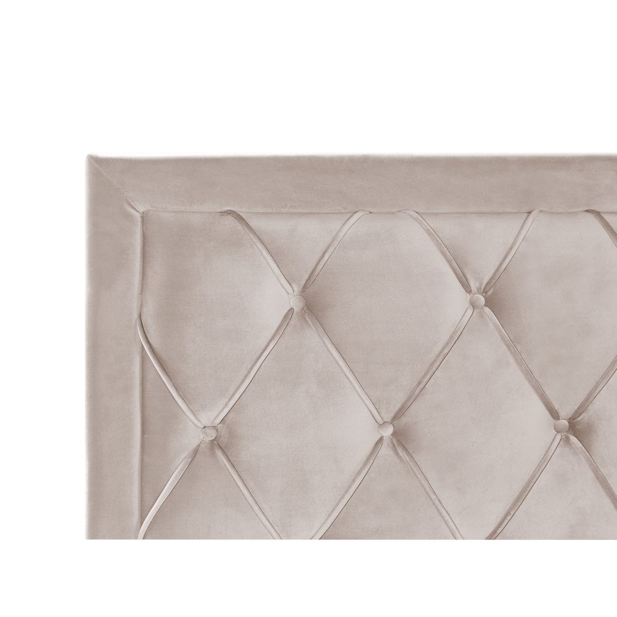 Łóżko z szufladami Welur LIEVIN 180 x 200 cm Beżowy