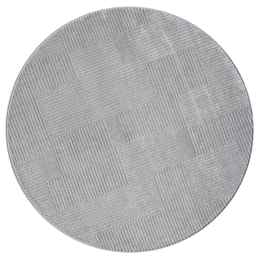 Dywan okrągły nowoczesny minimalistyczny high low Flaire 1770 szary 200x200