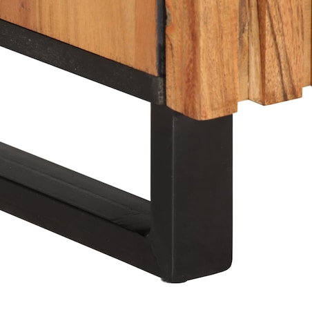 vidaXL Szafka, 80x34x75 cm, lite drewno akacjowe