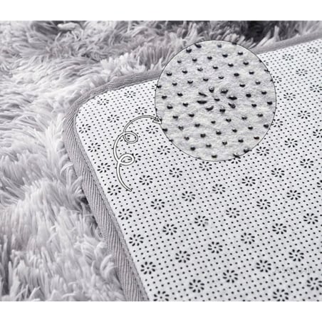 Dywan pluszowy shaggy rabbit włochacz szary 60x90cm mięciutki pluszowy miły