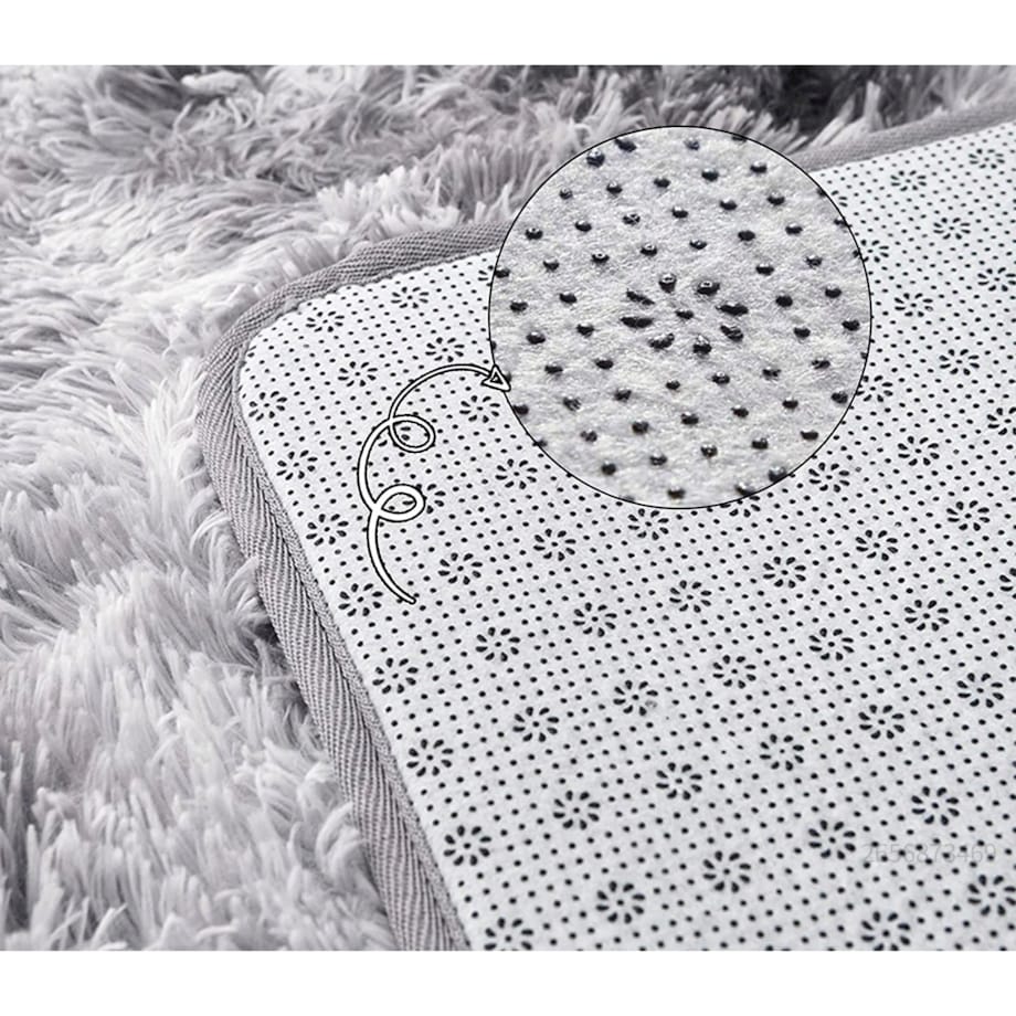 Dywan pluszowy shaggy rabbit włochacz szary 60x90cm mięciutki pluszowy miły