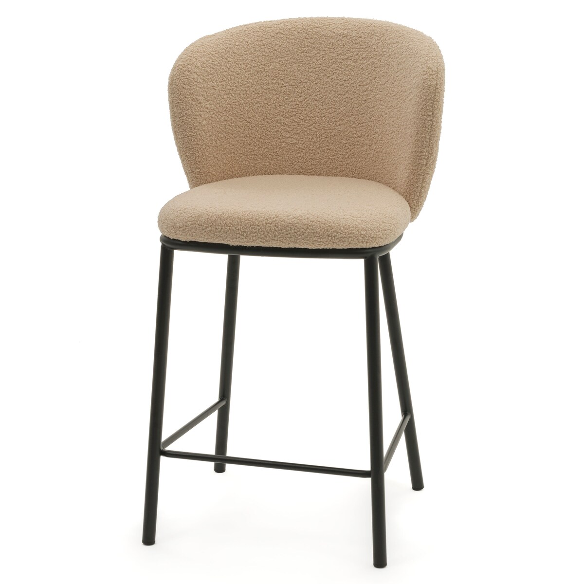 HOKER TAPICEROWANY BOUCLE TEDDY DO SALONU JADALNI BAROWY NOWOCZESNY BARI