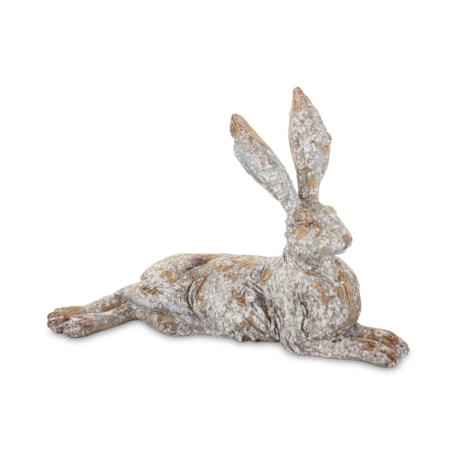 Dekoracja - leżący zając 25x35x15 cm HARE-2