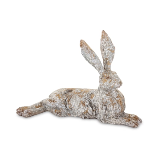 Dekoracja - leżący zając 25x35x15 cm HARE-2