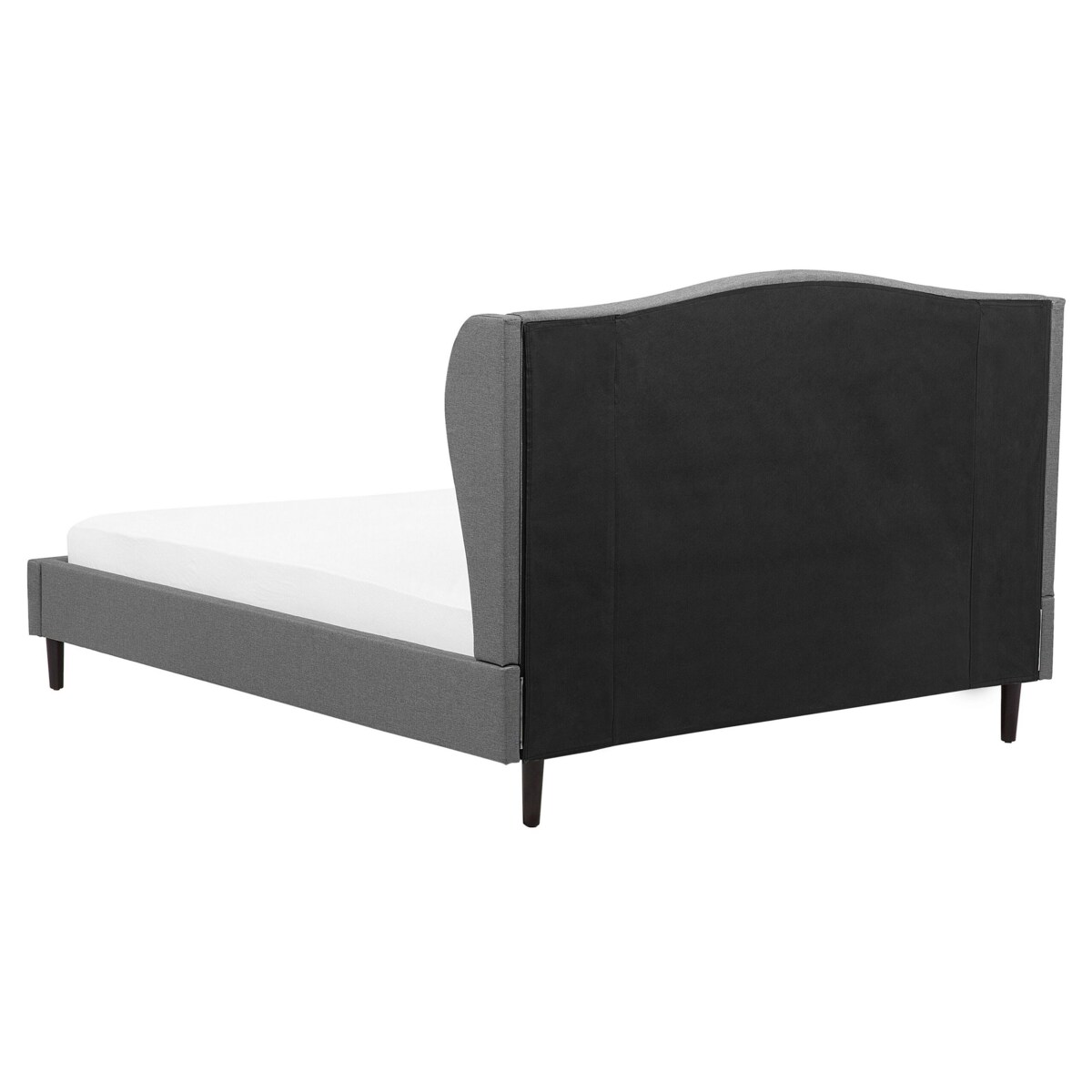 Łóżko tapicerowane 160 x 200 cm szare COLMAR