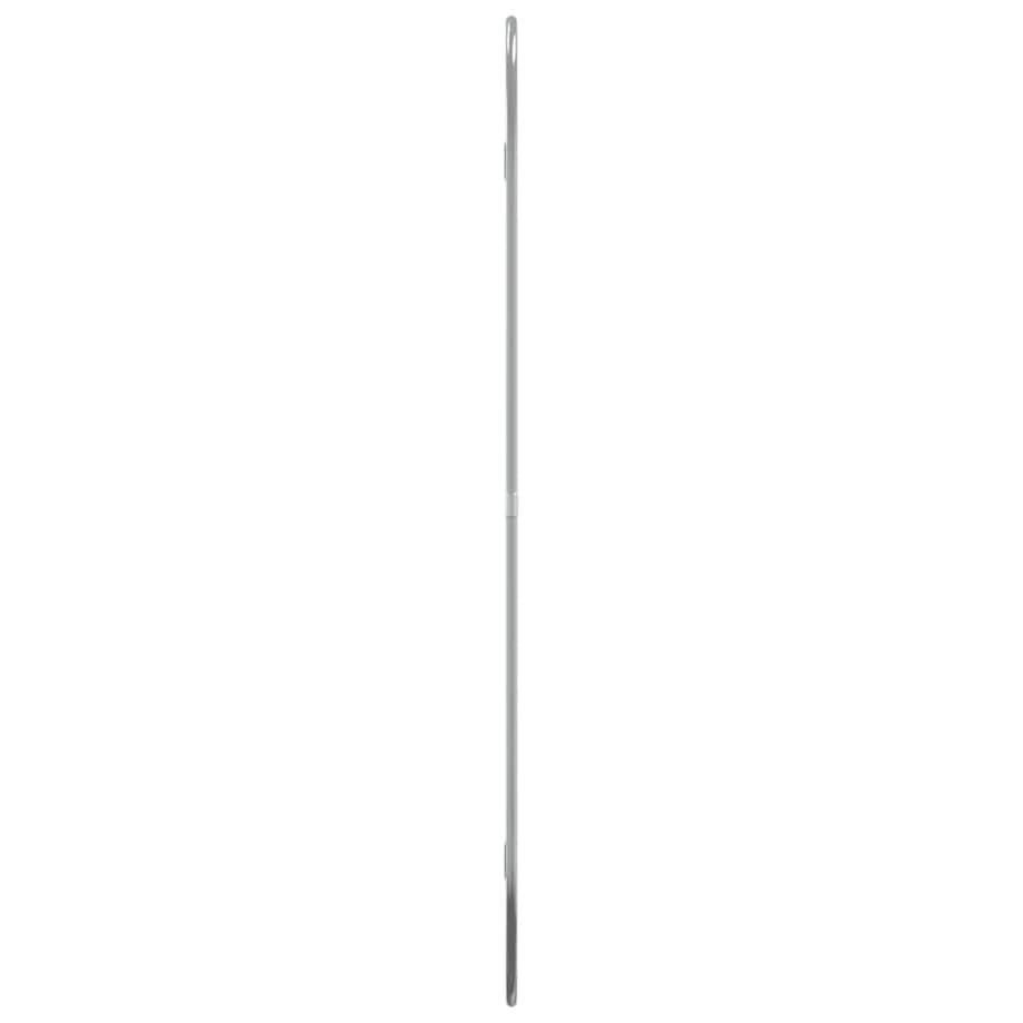 vidaXL Lustro ścienne, srebrne, 70x45 cm