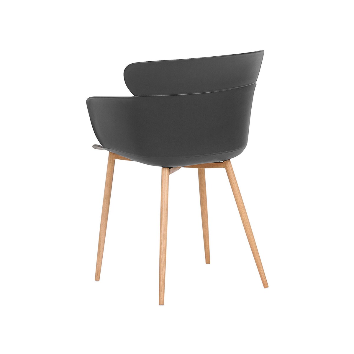 Zestaw 2 krzeseł do jadalni czarny SUMKLEY