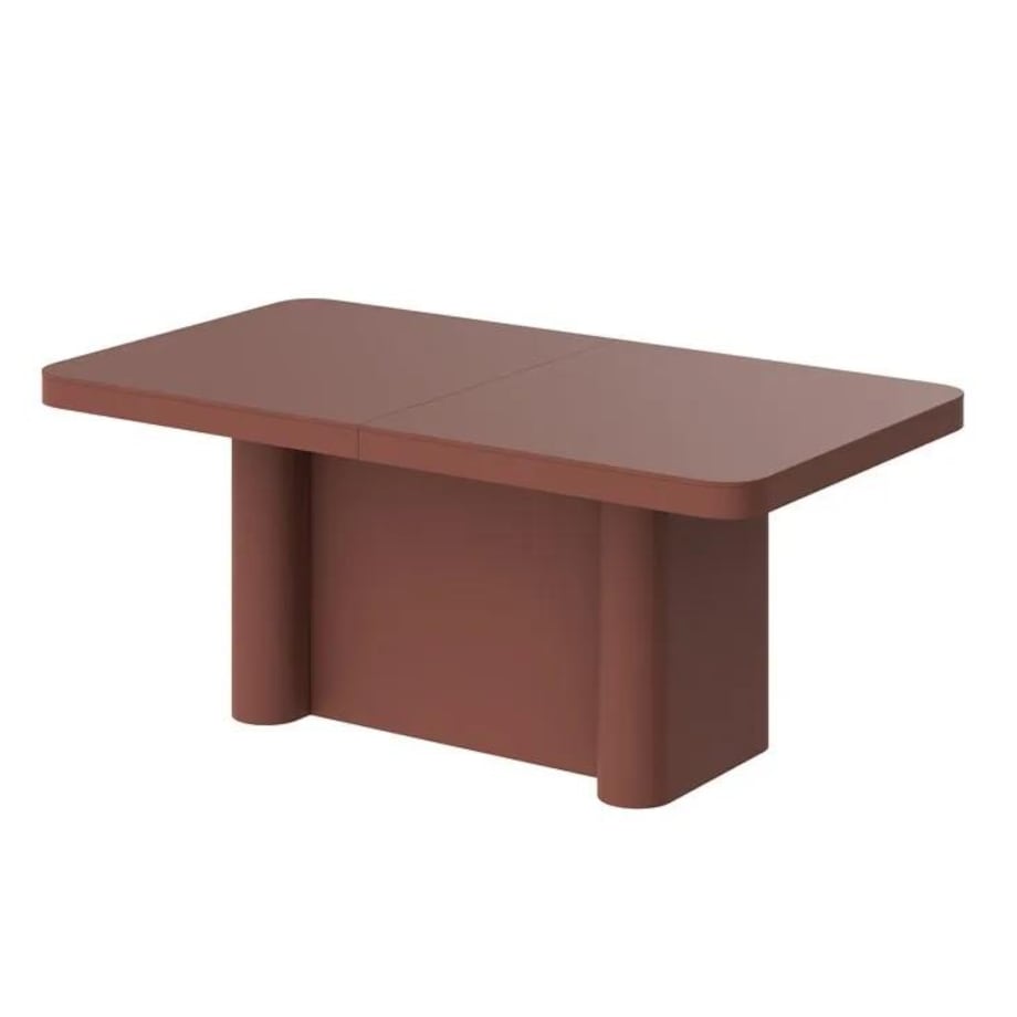 Stół rozkładany PORTOFINO 160(412)x100 bordowy