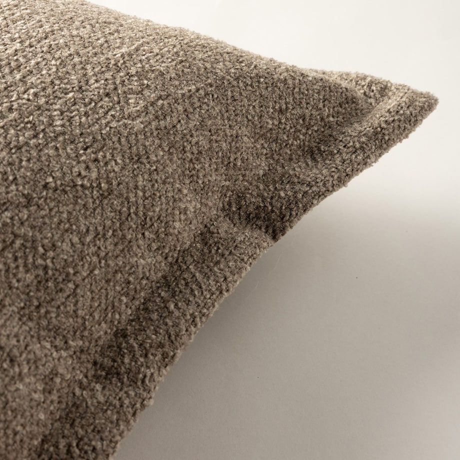 Poszewka Mona na poduszkę 45x45 ciemnobeżowy melanż