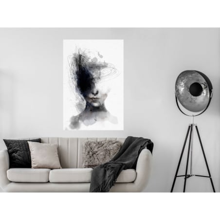 Poster Story, Plakat, Obraz - Kobieta z Kosmicznymi Myślami, wymiary 21 x 30 cm
