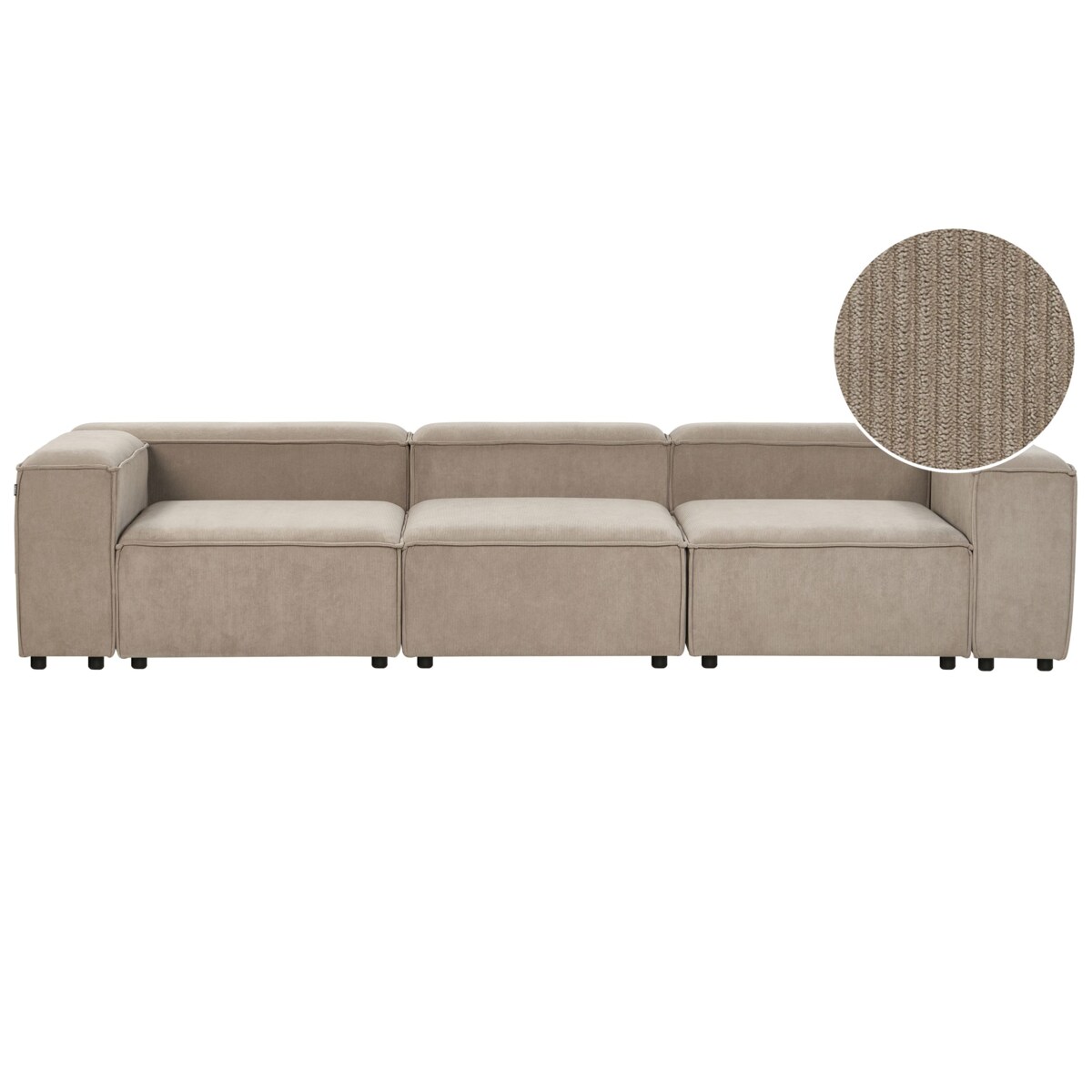Sofa modułowa ARDAL Sztruks Beżowoszary dla 3 osób