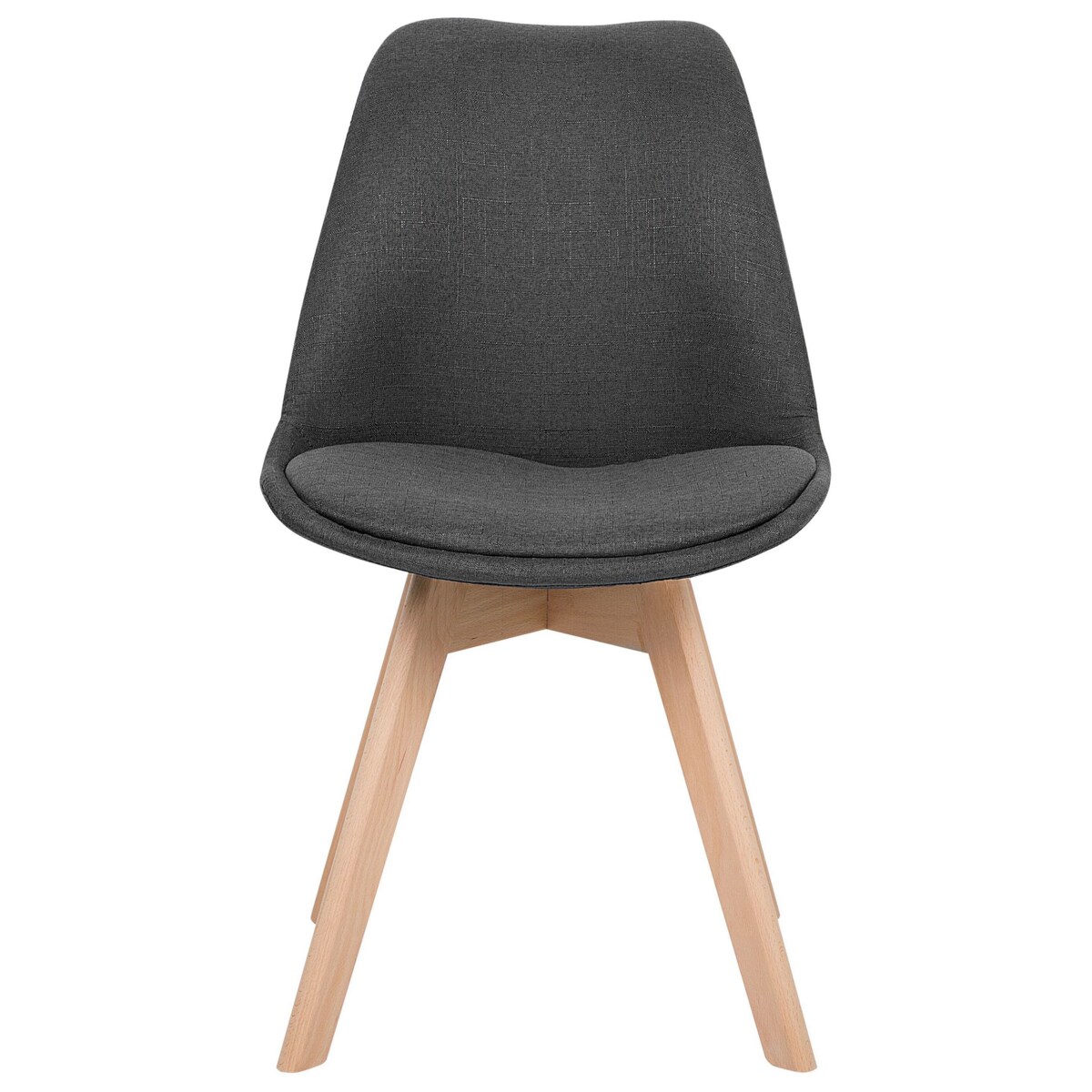 Zestaw 2 krzeseł do jadalni ciemnoszary DAKOTA II