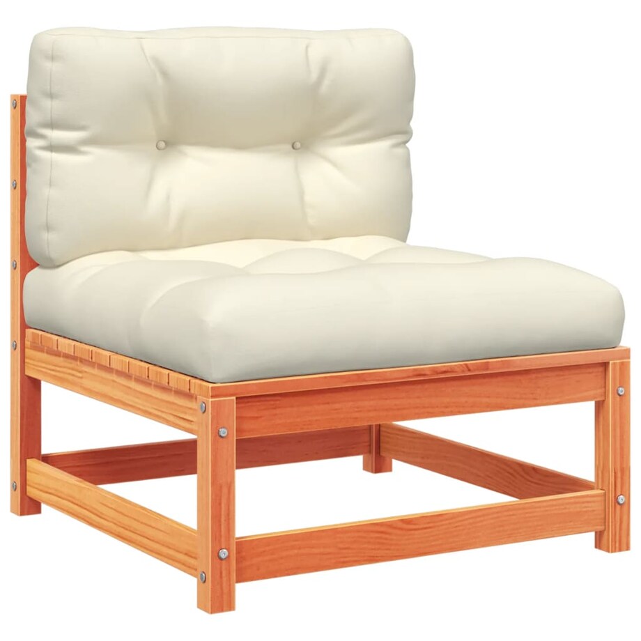 vidaXL 9-cz. zestaw wypoczynkowy do ogrodu, z poduszkami, woskowy brąz