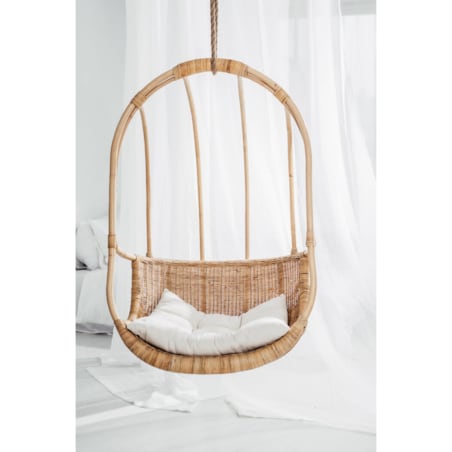 FOTEL WISZĄCY RATTANOWY LEIA NATURALNA