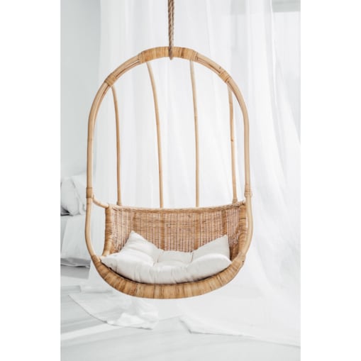 FOTEL WISZĄCY RATTANOWY LEIA NATURALNA