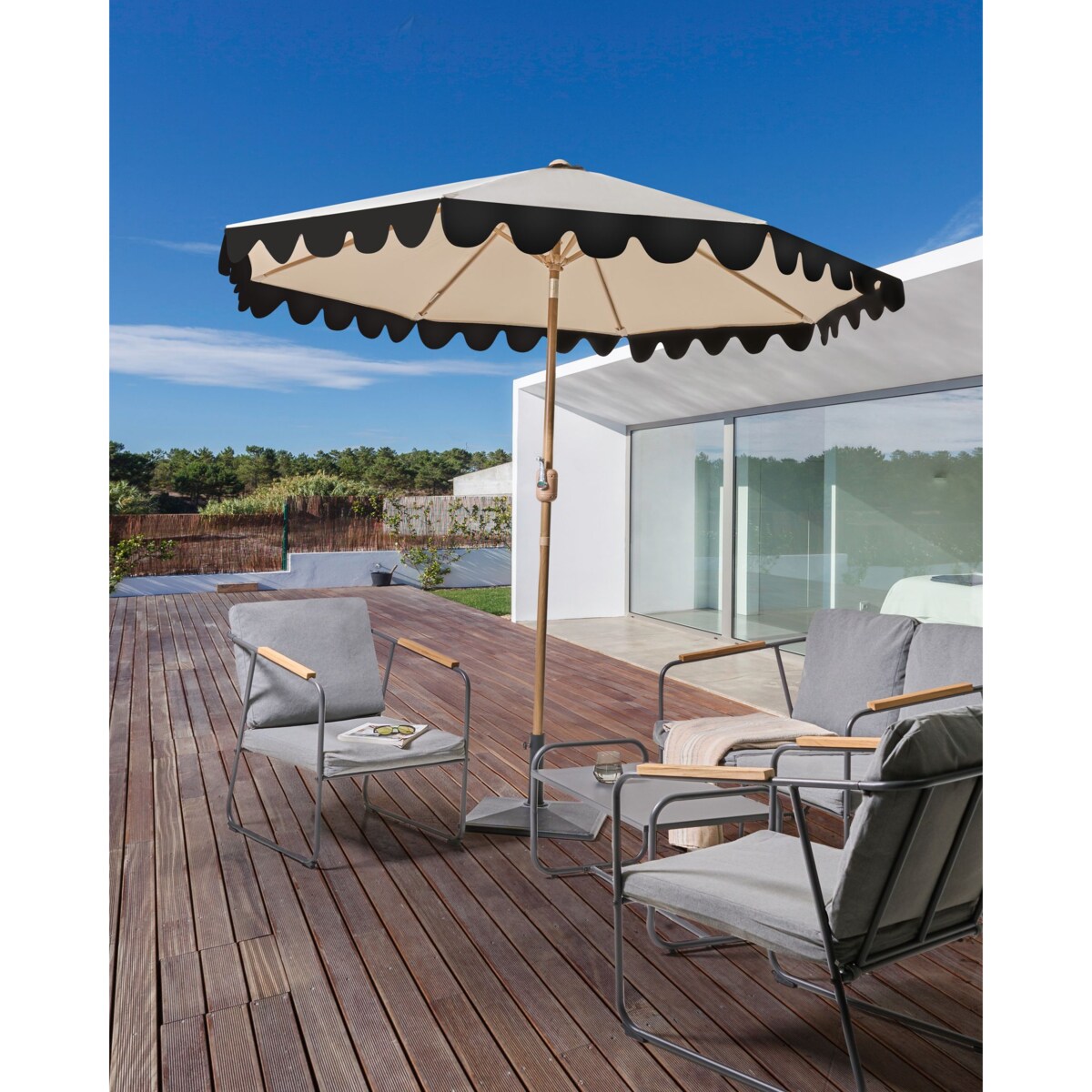 Parasol ogrodowy 270 cm ISOLOTTO Beżowy