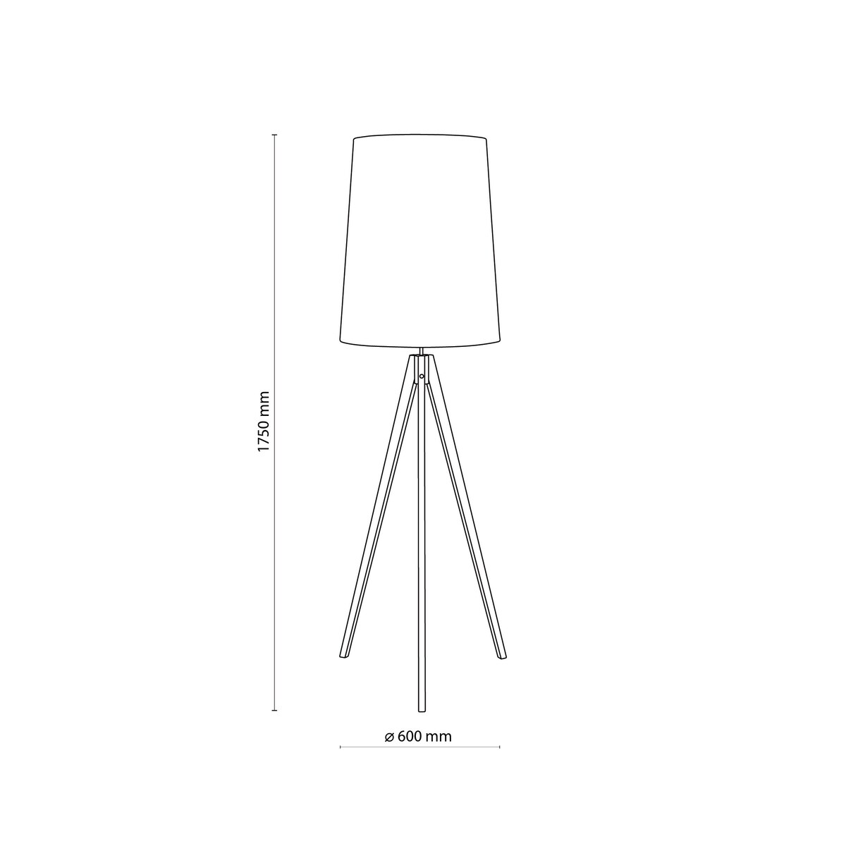 Lampa Podłogowa Walz Gray Grafitowa TK Lighting