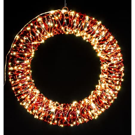 Wieniec świąteczny LED 50x50x10 cm LIKLI czerwony