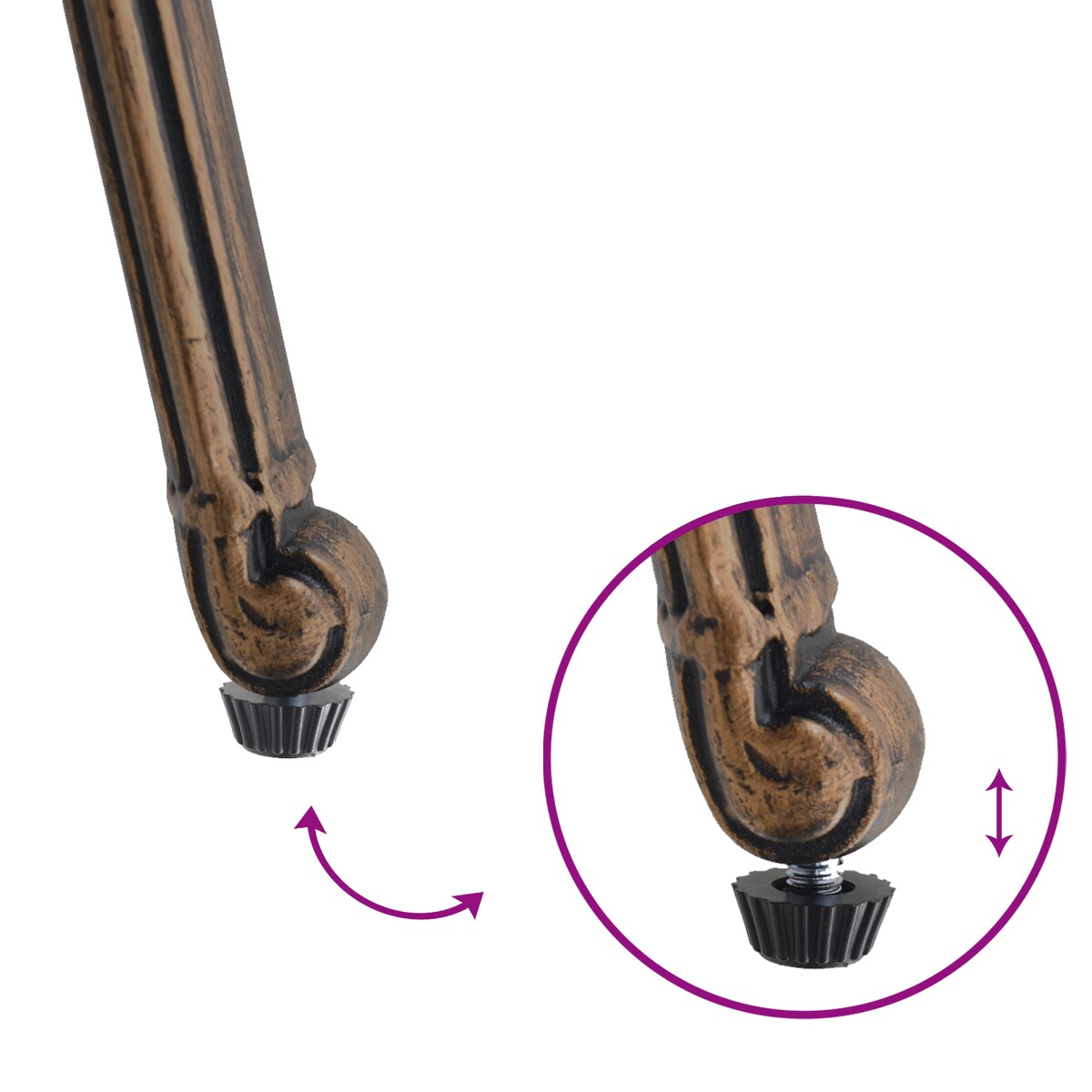 Fotele ogrodowe vidaXL 2 szt. z brązowego aluminium