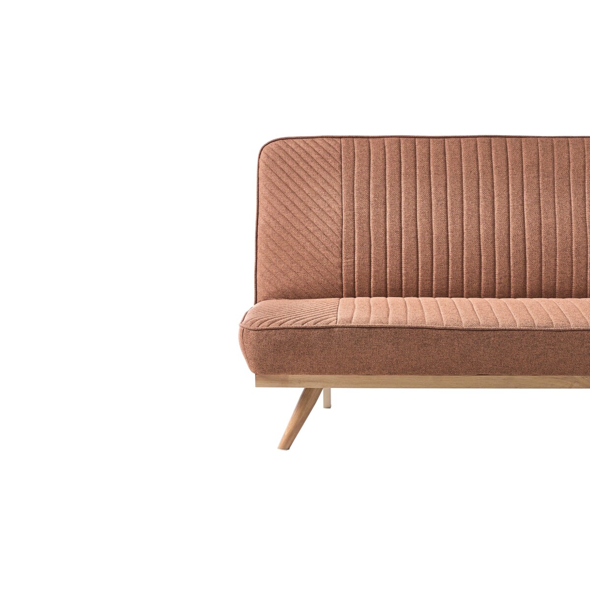 Sofa rozkładana dla 2 osób KALFAFEL Złoty brąz