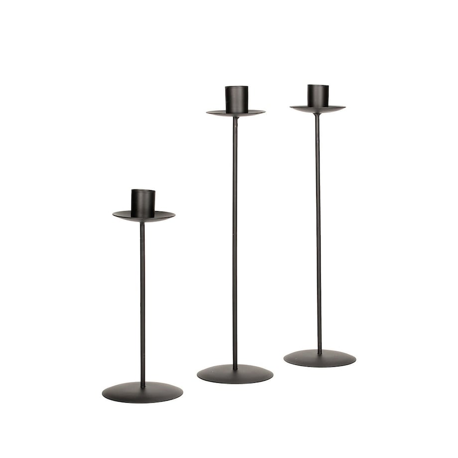 Komplet świeczników Methody 3szt., 8 x 8 x 30 cm