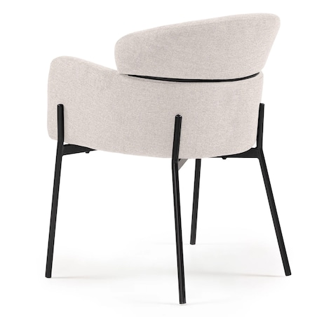 Krzesło z podłokietnikami beżowe Granada, kpl 2 szt.