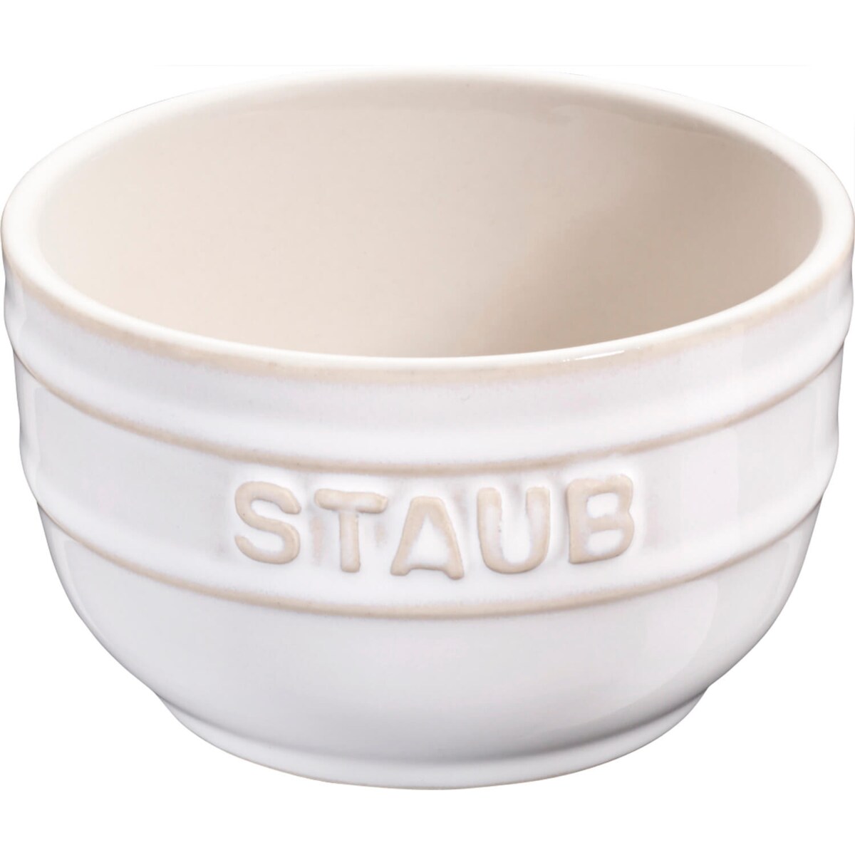 Staub Mini Ramekin Okrągły, 2 szt. - 200 ml, Kość słoniowa